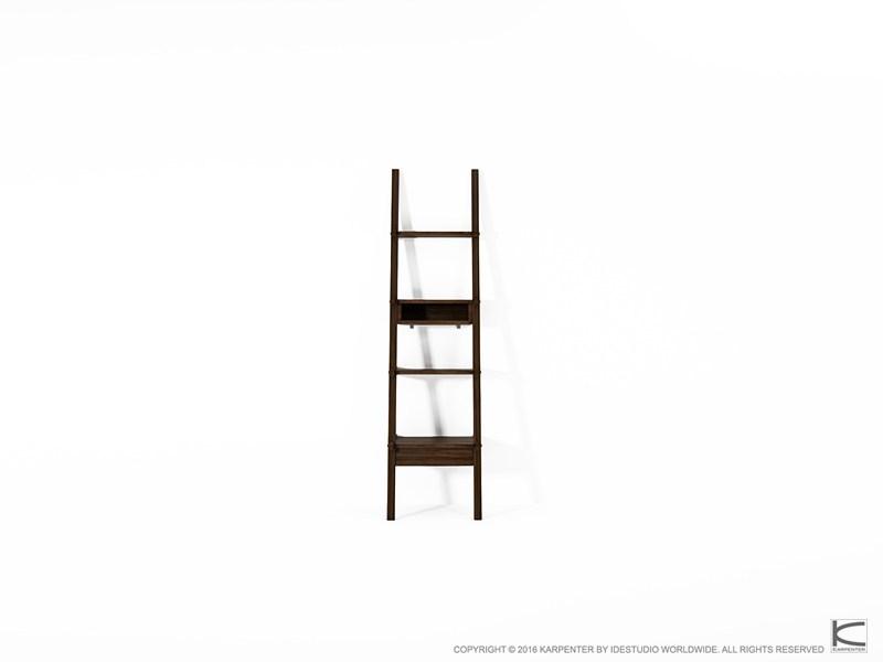 KARPENTER Открытая полка из орехового дерева с ящиками Simply city sun-id-1479411 - Вид №1