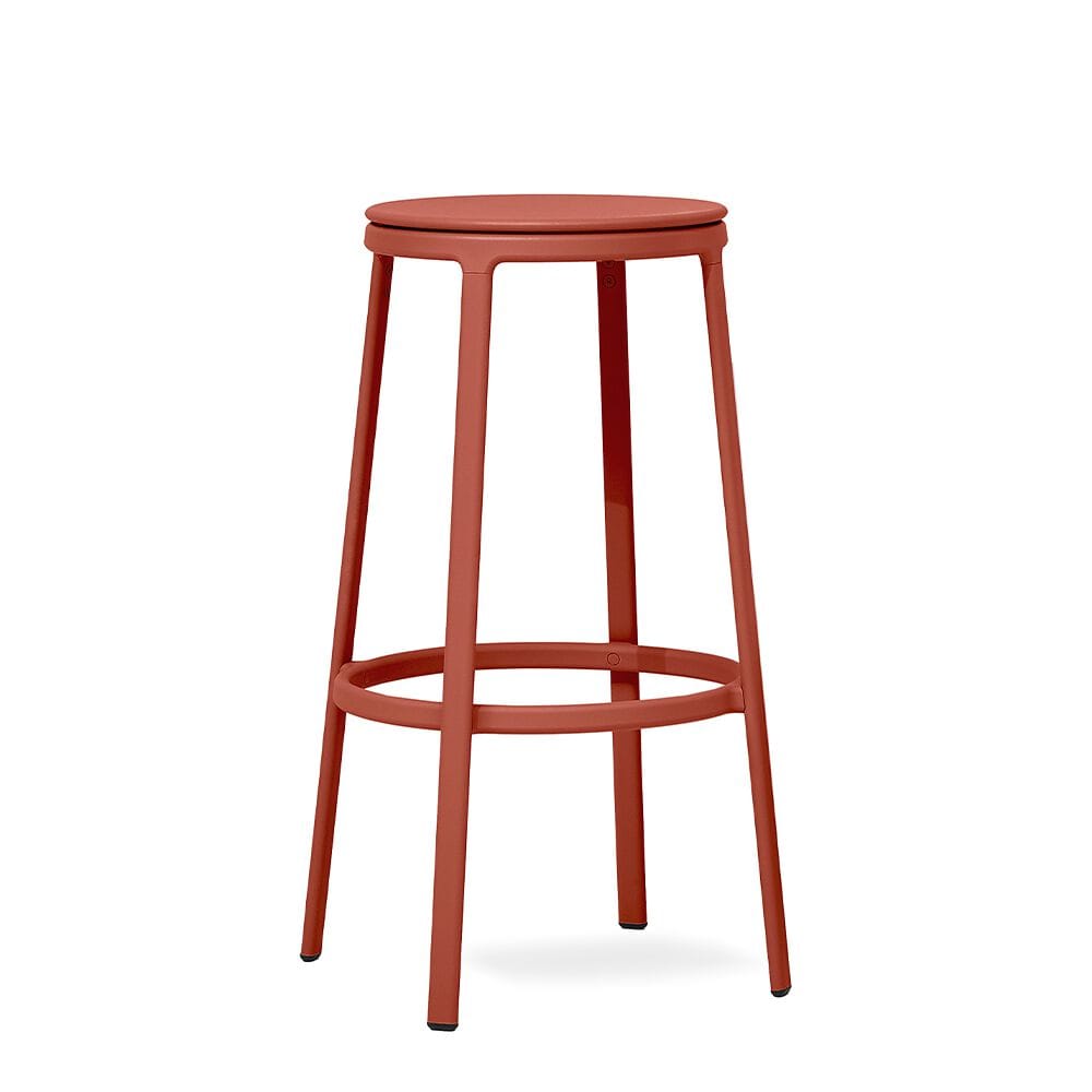 Высокий стальной табурет с подставкой для ног Infiniti ARCH-00130413 - Вид №7