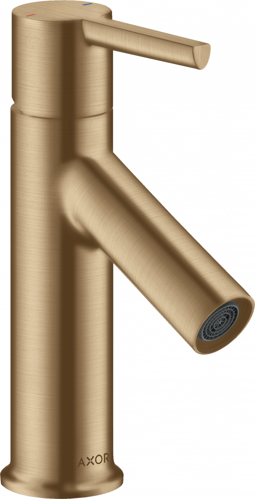 10102140 Смеситель для раковины 80, однорычажный, с рычажной ручкой, для умывальников со сливным гарнитуром AXOR STARCK