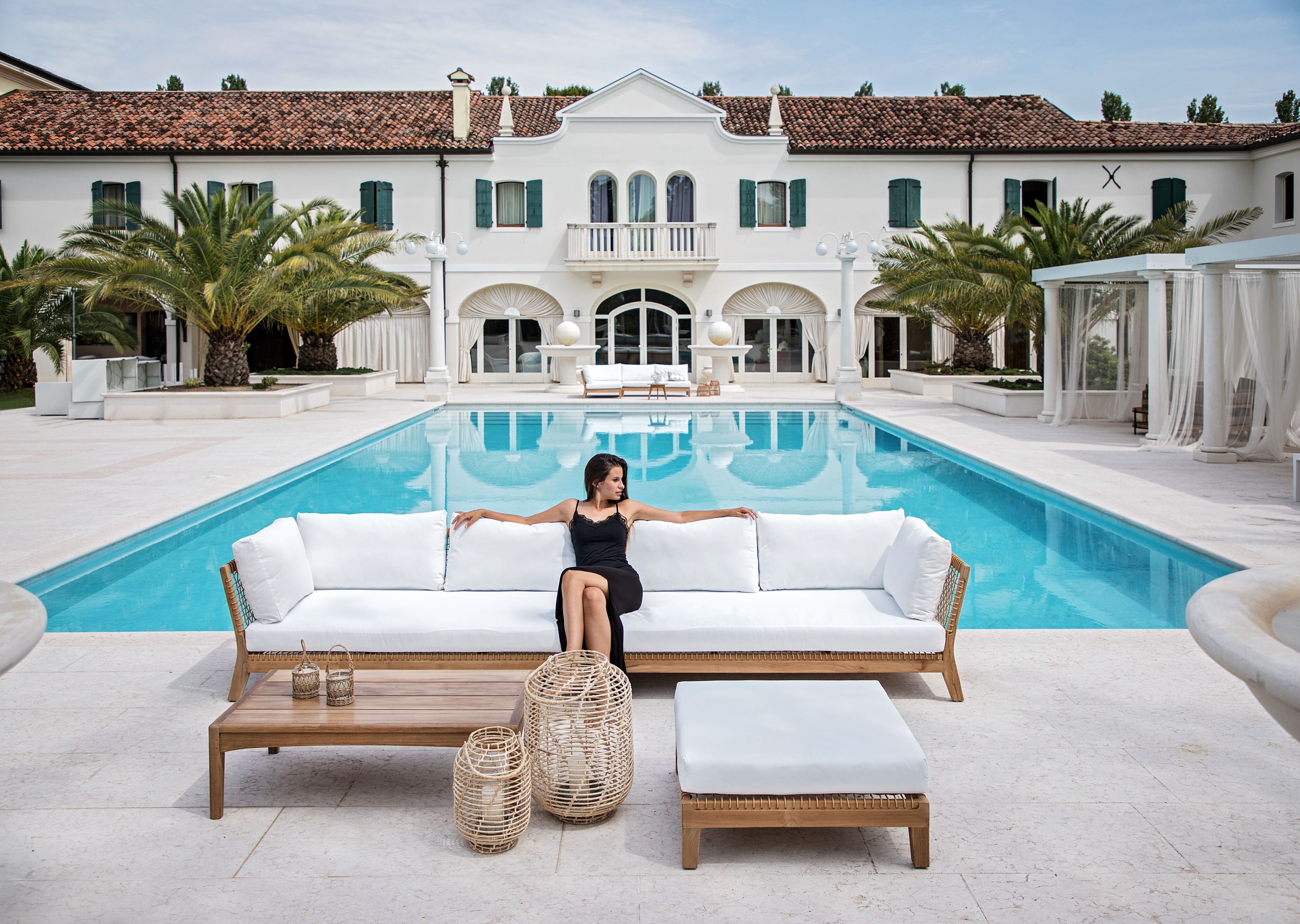 Прямоугольный садовый стол из тикового дерева cbdesign Susy ARCH-00142308 - Вид №1