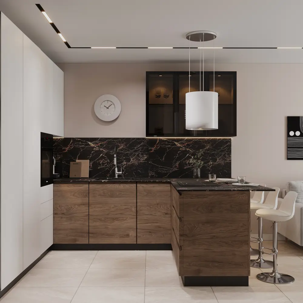 DELINIA Стеклянная полка для кухни 36.7×32 см - элегантное решение для хранения 18830571 Полка из стекла STLM-0013060 - Вид №4