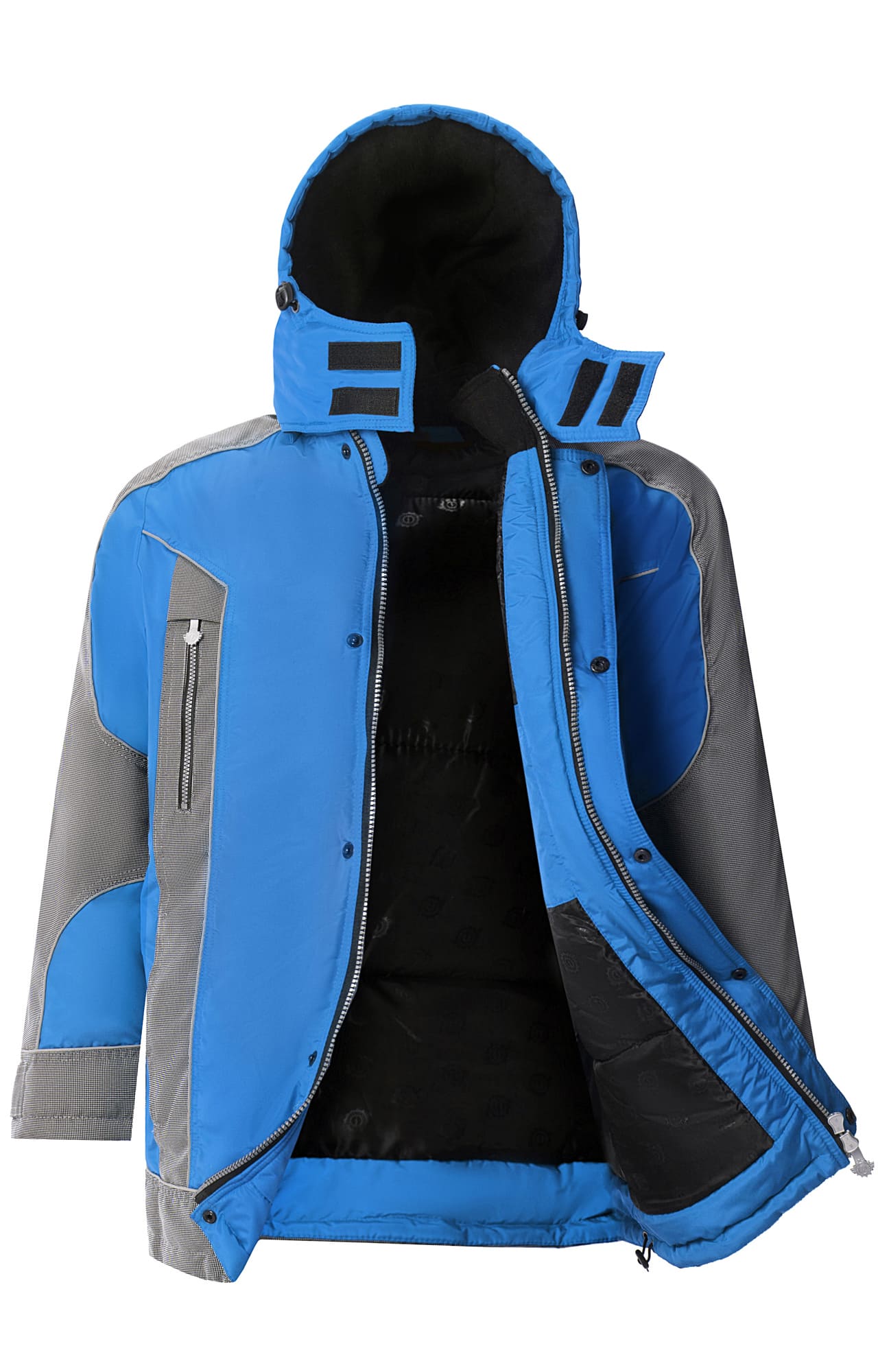 64790 Костюм "Ультра" зимний василек-черный  Зимняя спецодежда  размер 56-58/170-176  - Вид №4