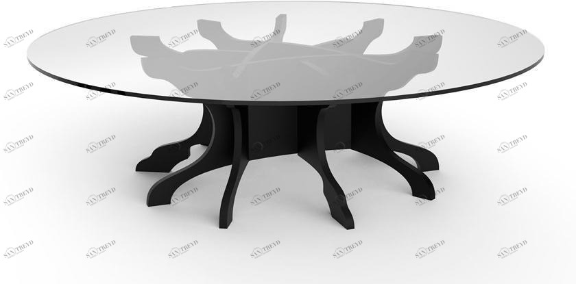 ALBEDO Низкий круглый журнальный столик из березы Tale sun-id-1410396