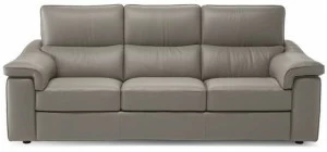 Natuzzi Кожаный диван-кресло с подставкой для ног