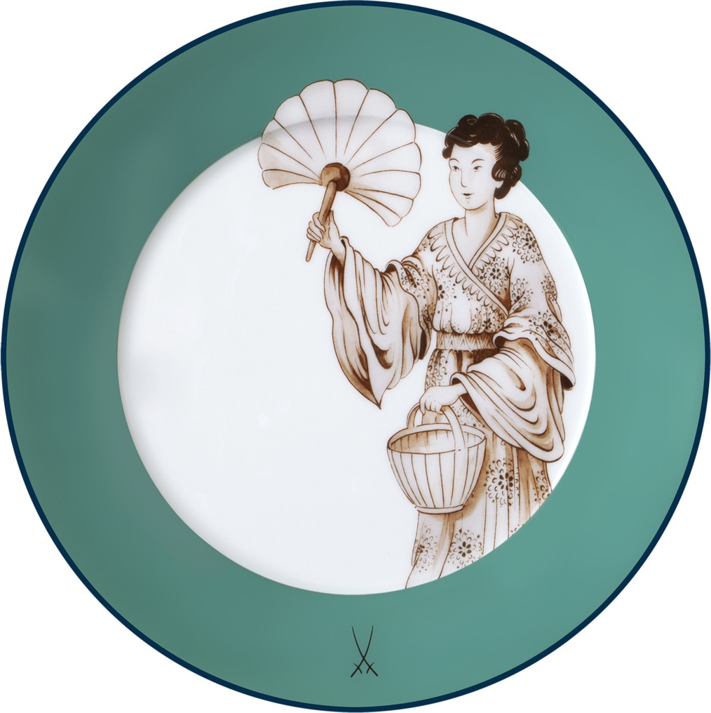 10645738 Meissen Тарелка закусочная Meissen "Коллаж.Благородный Китай" 22см Фарфор, Керамика 