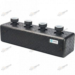 Распределительный коллектор STOUT на 2 контура DN25, в теплоизоляции SDG0016004002