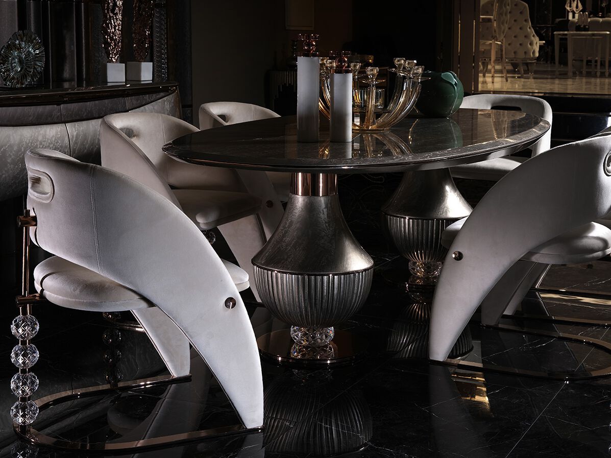 Овальный обеденный стол Zebrano Phaselis ARCH-00115182 - Вид №5