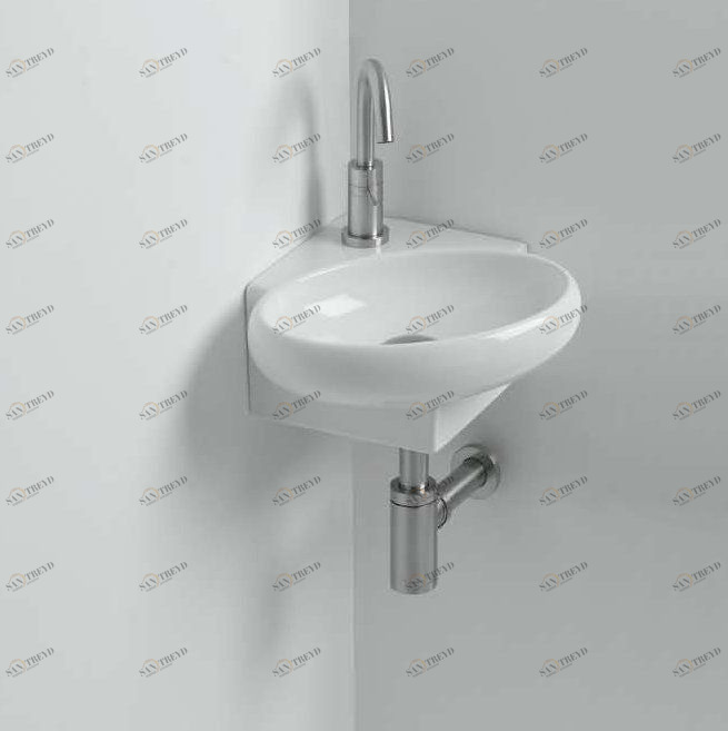 41890 Подвесная раковина настенная овальная   белая Santreyd 