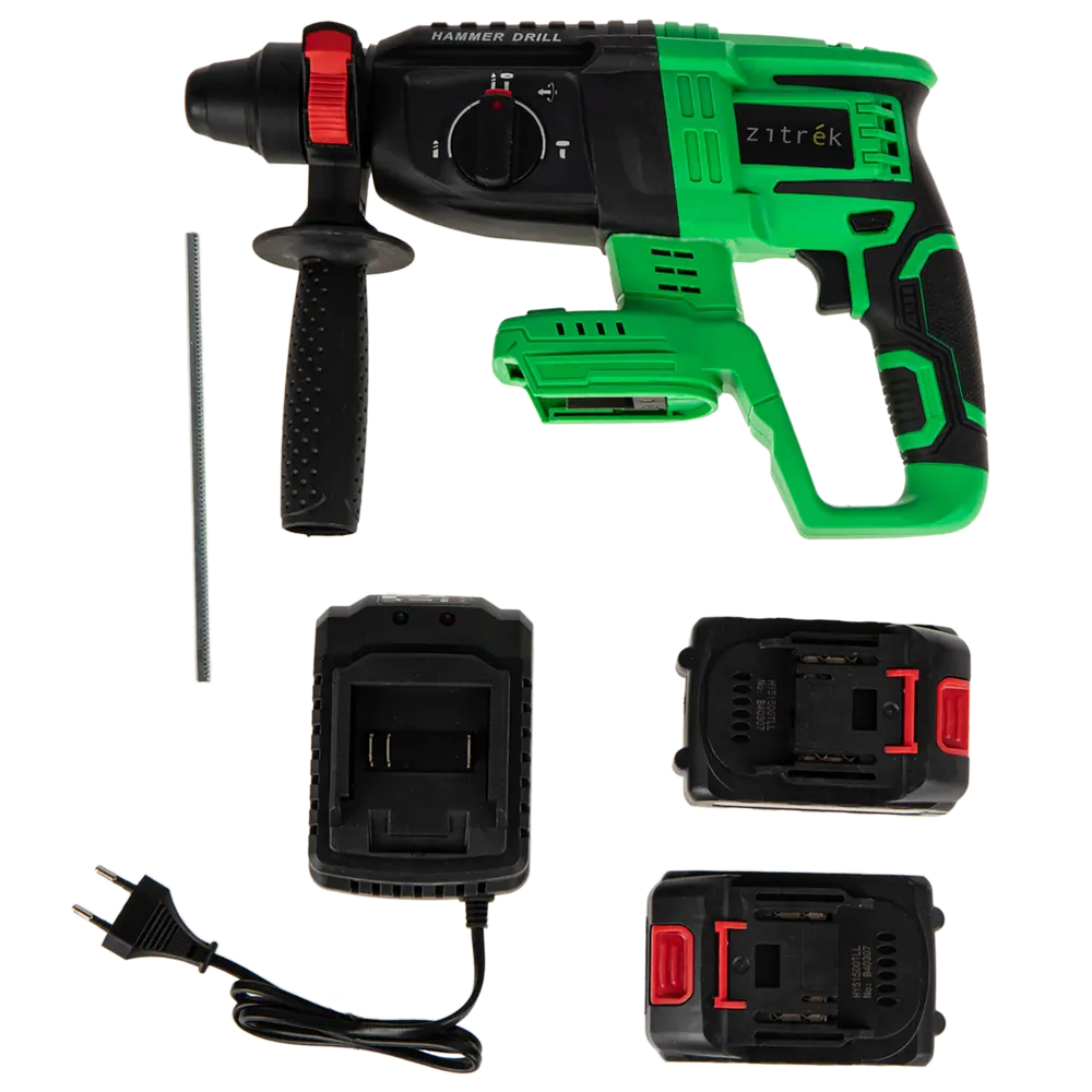 Аккумуляторный перфоратор Zitrek ZKCH20FU-Li с двумя батареями и кейсом 89372992 STLM-0847825 - Вид №3