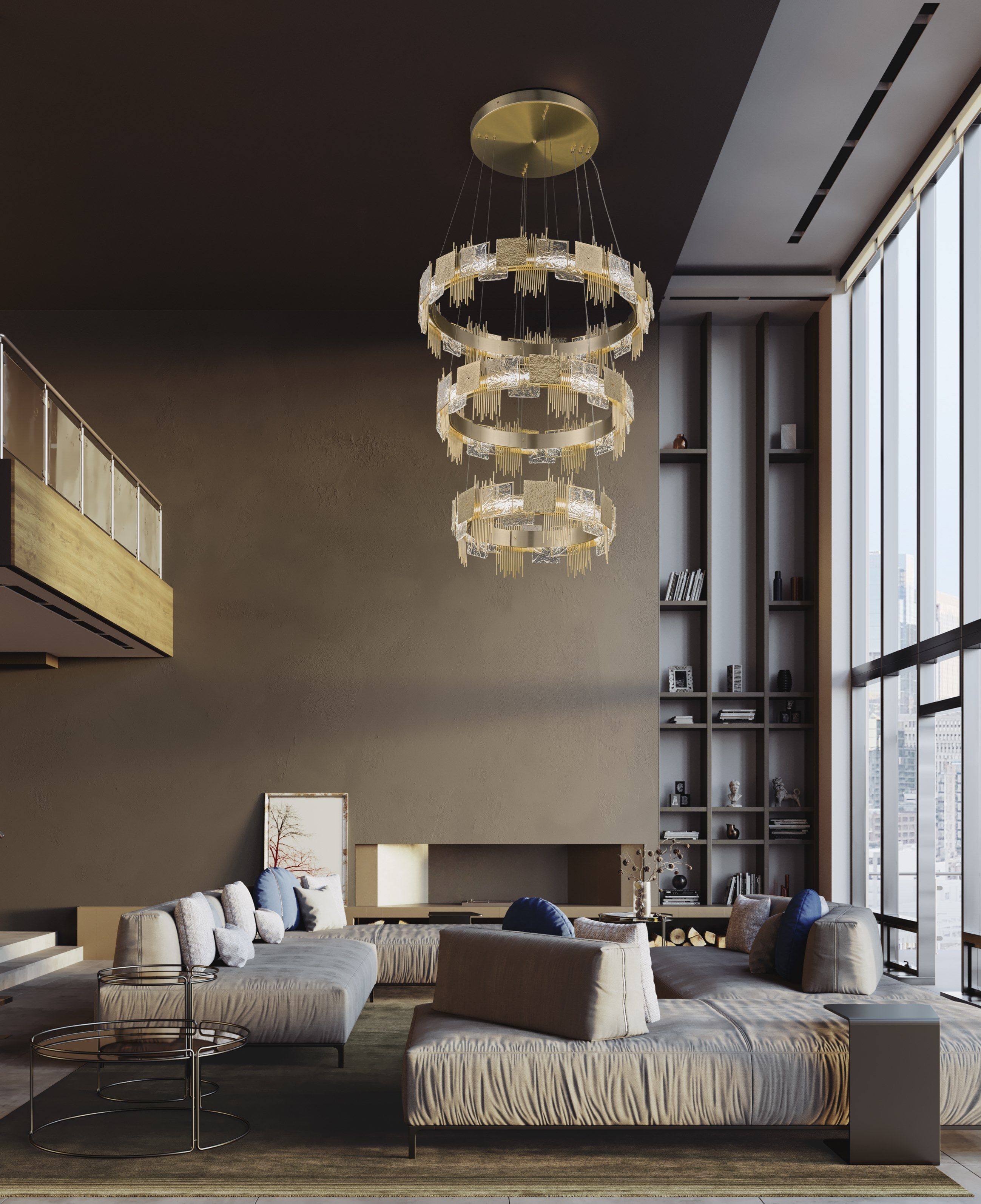 Стеклянная светодиодная люстра Euroluce Lampadari Character ARCH-00152212 - Вид №2