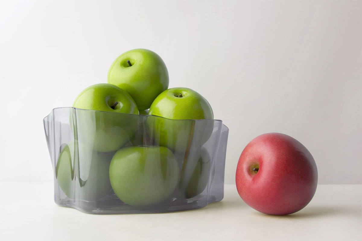 Органайзер прозрачный синий маленький Flow QUALY  00-3872055 Прозрачный;синий  - Вид №1