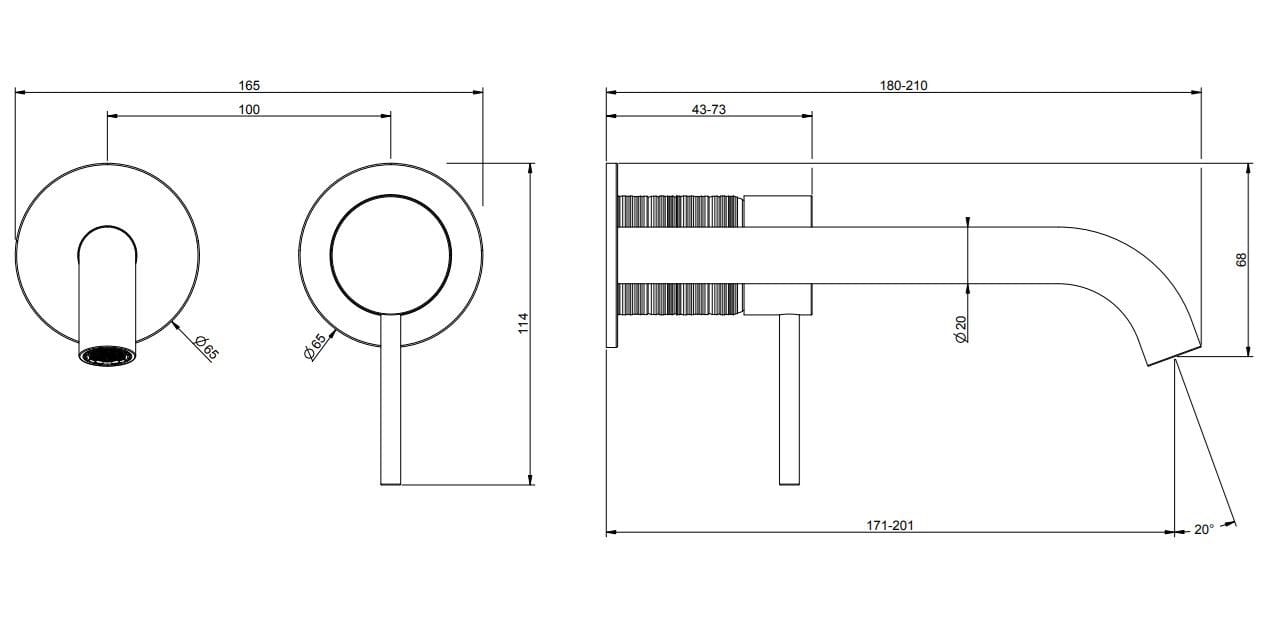 Смеситель для раковины из нержавеющей стали Gessi Messi316 ARCH-00049735 - Вид №4