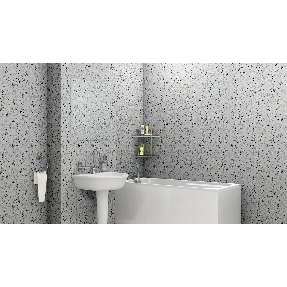 Стеновая панель ПВХ Терраццо Дуэ 2700x250x8 мм 0.675 м² 86557962 STLM-2059257 КРОНАПЛАСТ  - Вид №4