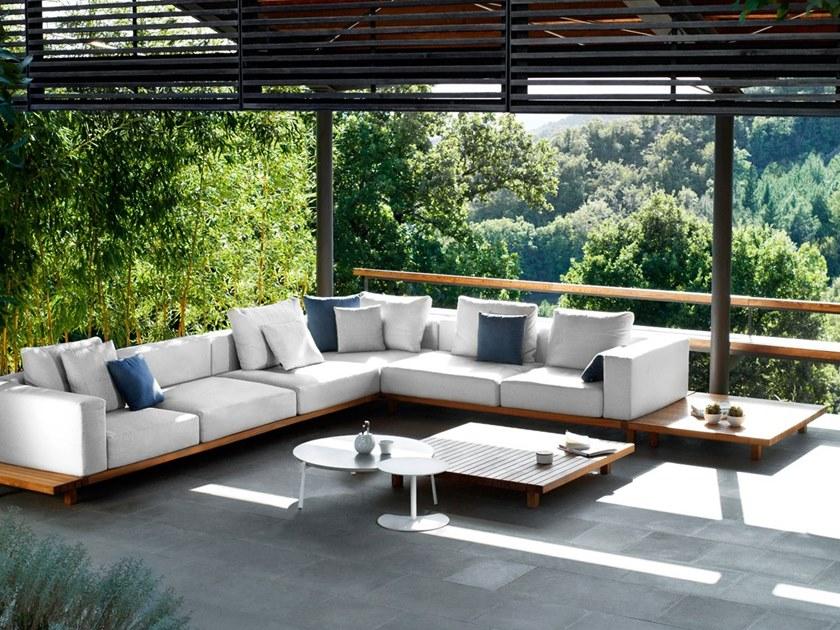 TRIBÙ Журнальный столик из тикового дерева Vis à vis sofa sun-id-1477075 - Вид №4