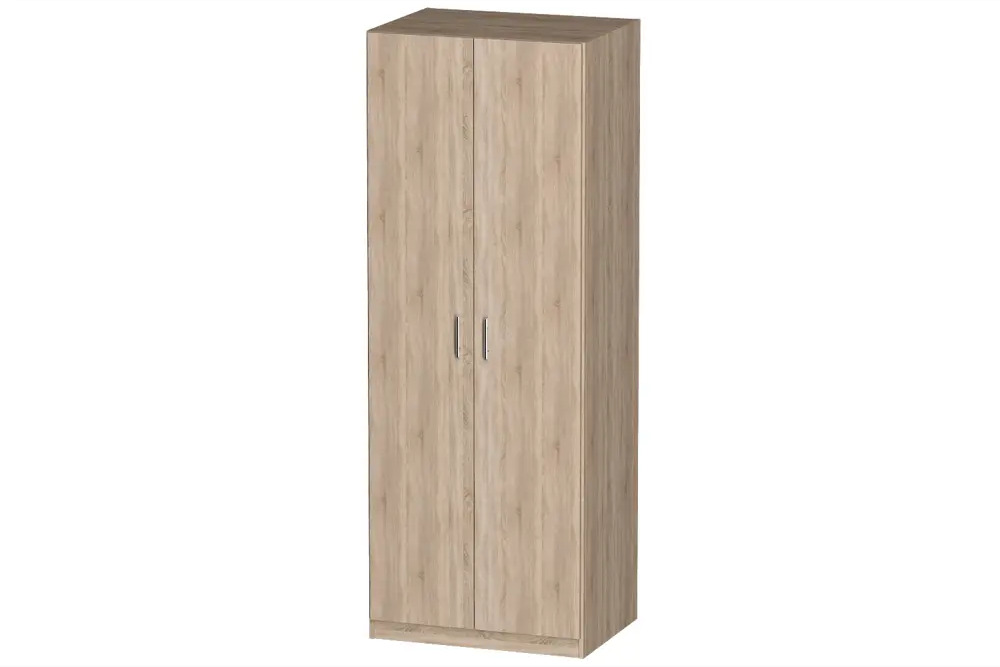 91368748 Шкаф распашной Furnistyle Лайф ЛШО-06 80x215x60 см ЛДСП цвет дуб сонома STLM-1077222