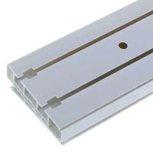 Карниз шинный двухрядный «Луи» в наборе 320 см цвет антик