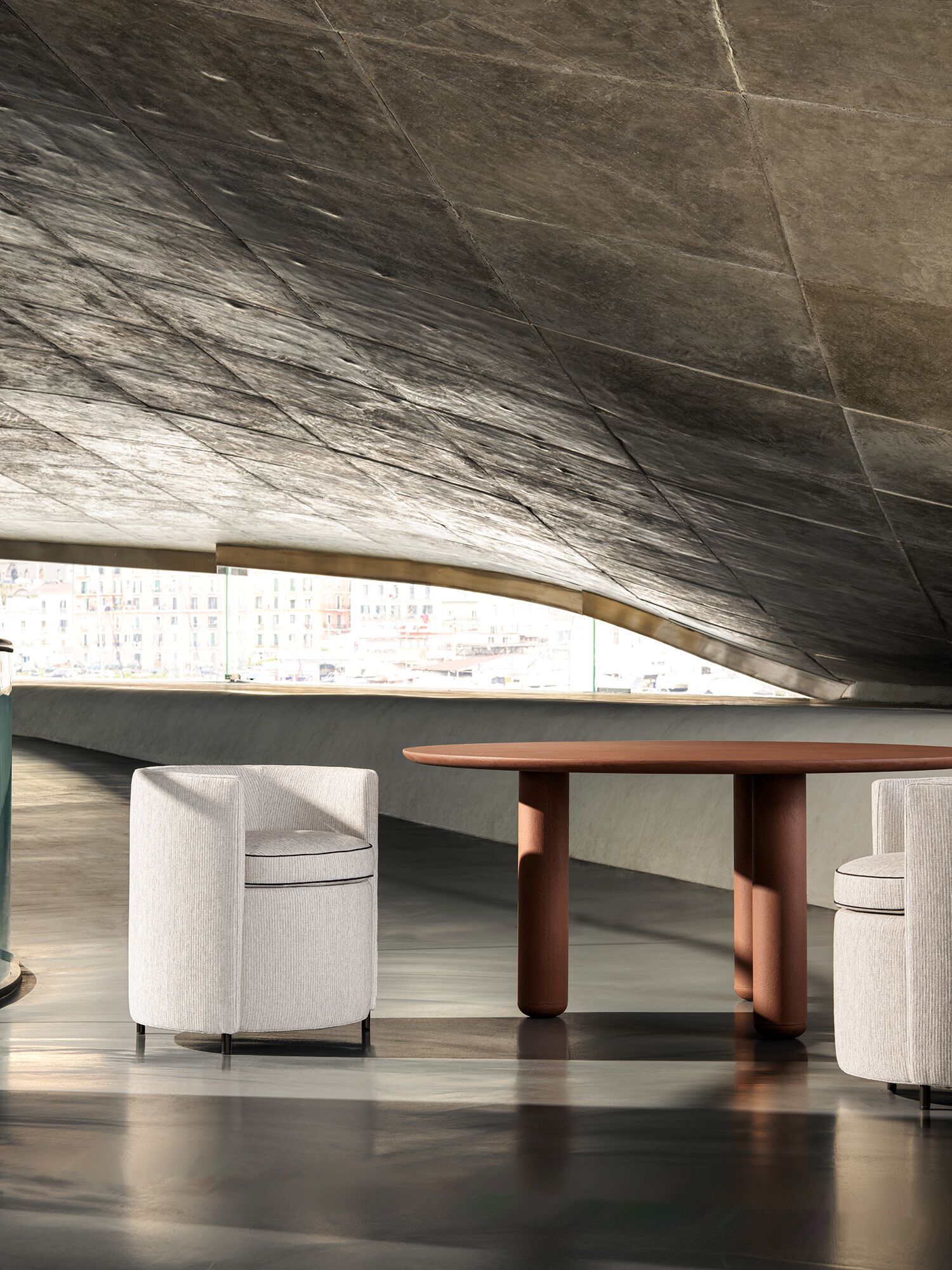 Круглый деревянный стол Frigerio Roll-O ARCH-00125057 - Вид №5