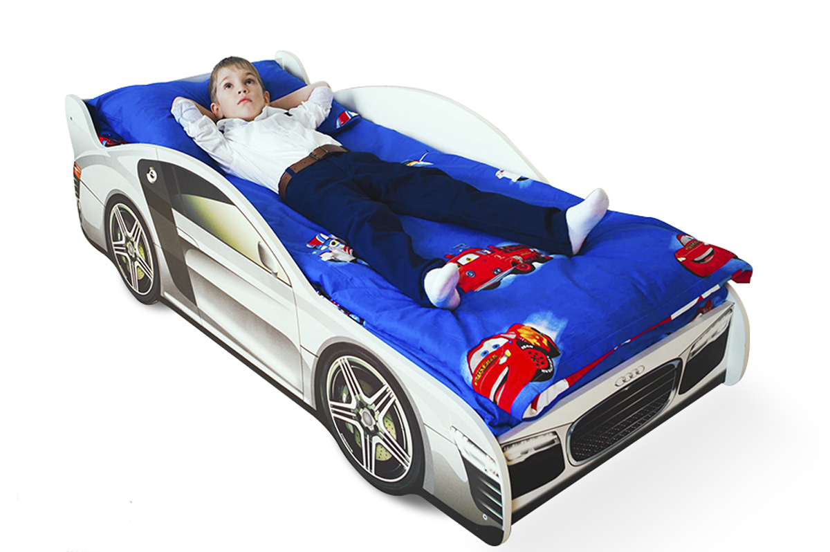 Детская кровать-машина "Ауди" БЕЛЬМАРКО  326759 Белый Santreyd  - Вид №1