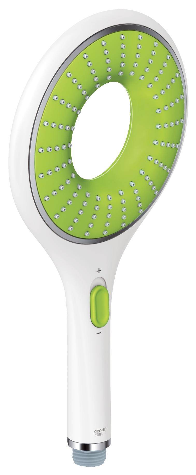 Ручной душ GROHE Rainshower Icon (2 режима), белая луна/зеленый (27276LS0)