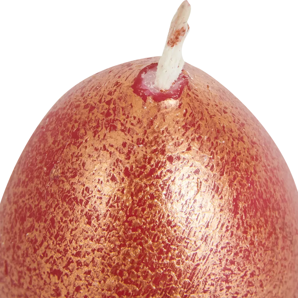 Свеча парафиновая Яйцо-3 малое красное с росписью 5,5 см EVIS STLM-2067445 - Вид №1