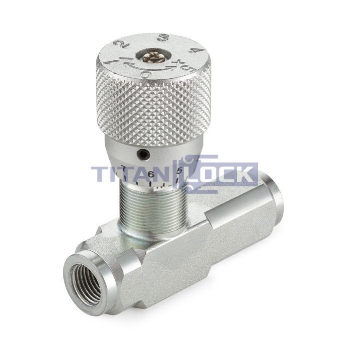Гидравлический дроссель однонаправленный, 3/8", BP/BP, сталь, TL1WHT3/8FF TITAN LOCK  - Вид №1