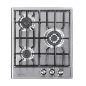 91376756 Газовая варочная панель Delvento V45V35M001 44 см 3 конфорки цвет серебряный STLM-1337589
