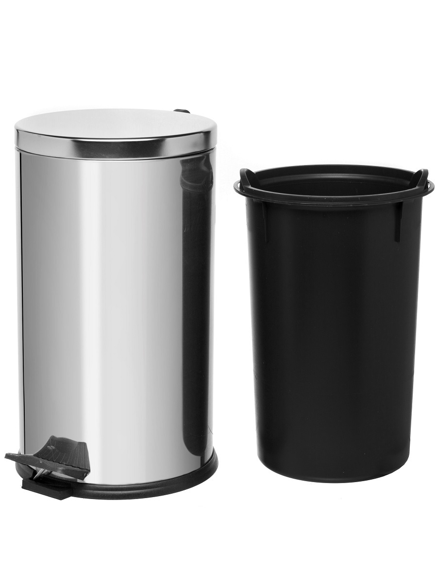 Вёдра с педалью и крышкой Antila Soft Close 16L Chrome NAVAKO 11089 - Вид №2