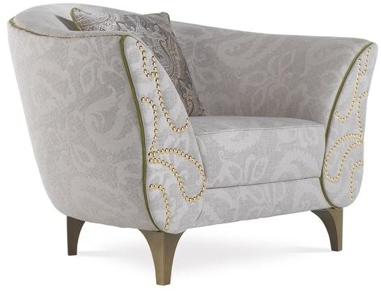 ETRO Home Interiors Кресло с обивкой из ткани с подлокотниками Agra E.agr.221.a - Вид №2