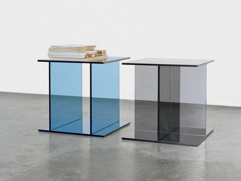 e15 Квадратный стеклянный журнальный столик  Ct07  - Вид №2