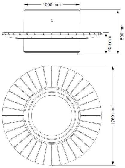 ENCHO ENCHEV - ETE Модульная круглая бетонная скамья со встроенной сеялкой  193  - Вид №8