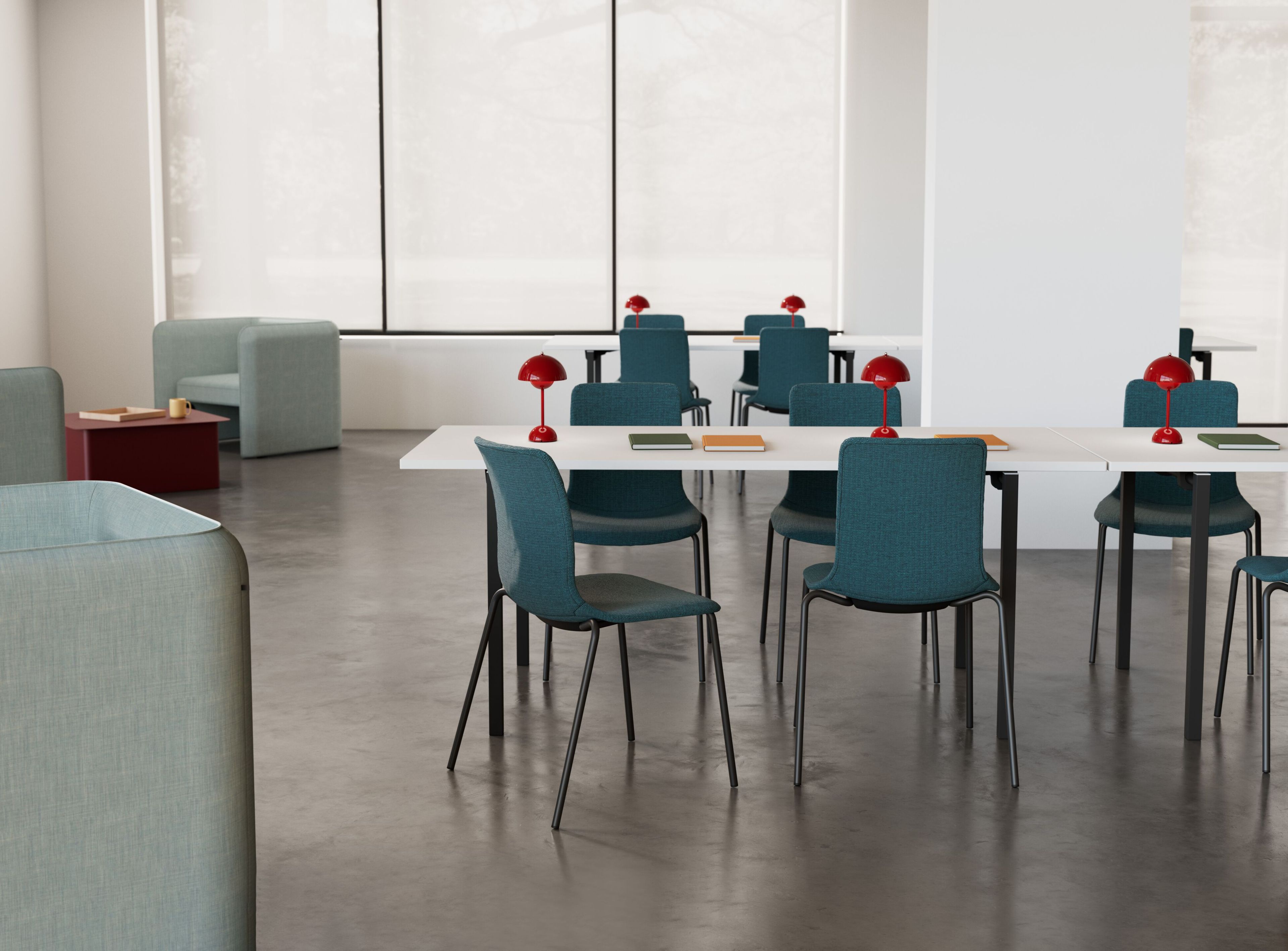 Прямоугольный стол из ДСП IBEBI тимьян ARCH-00027743 - Вид №1