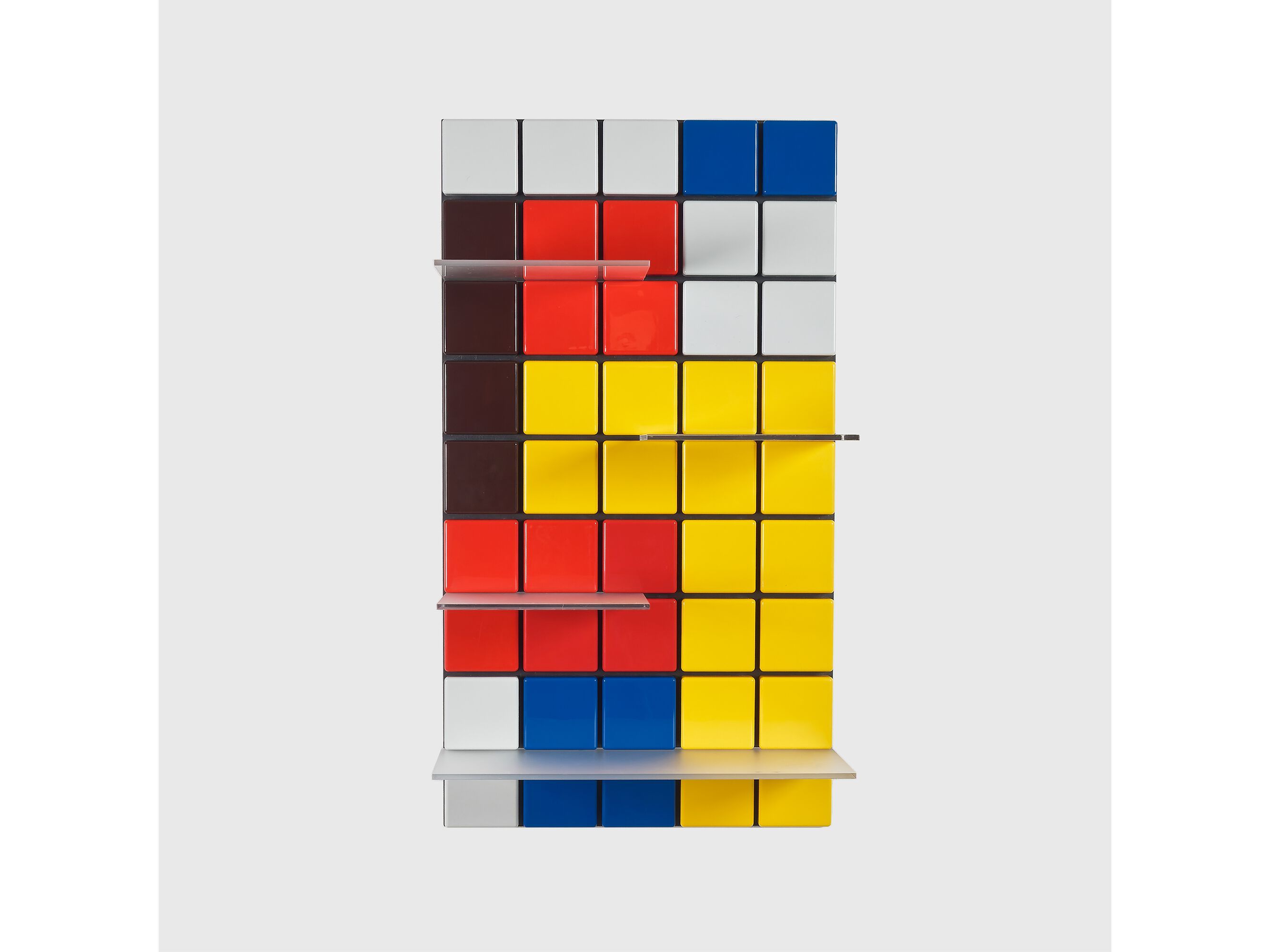 Подвесной модульный книжный шкаф из АБС-пластика Pellington Design CONFETTI CK BAUHAUS ARCH-00073545