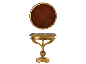 Высокий круглый журнальный столик