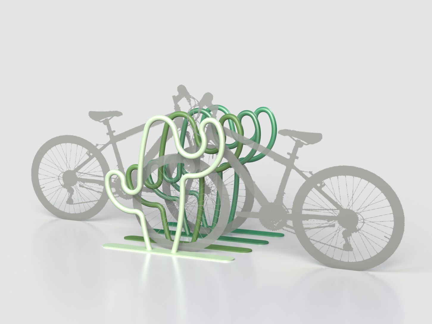 Стойка для велосипедов из оцинкованной стали Viscio Urban Design CACTUS ARCH-00128775 - Вид №6