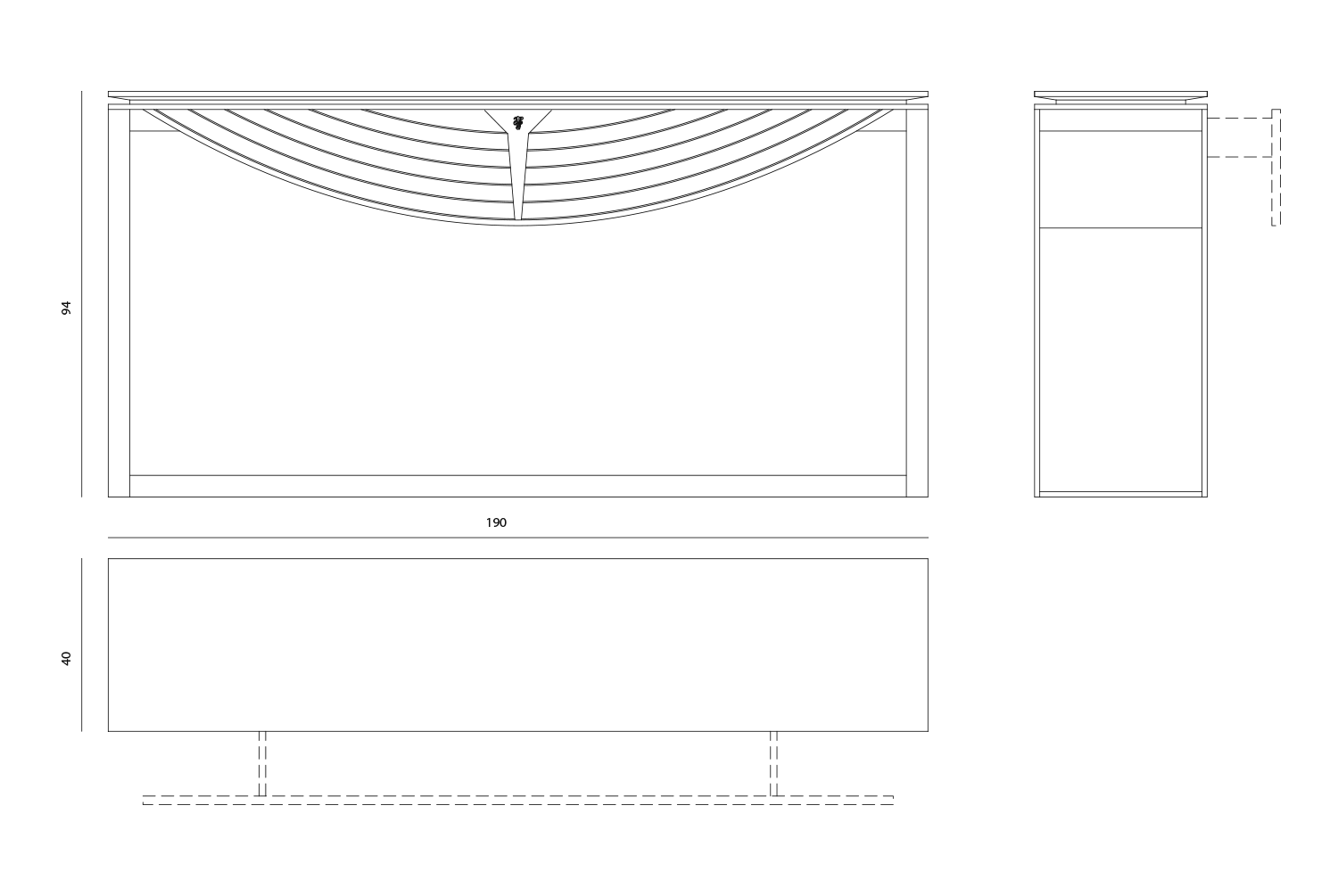 Basil Консоль с ящиком Visionnaire  - Вид №5