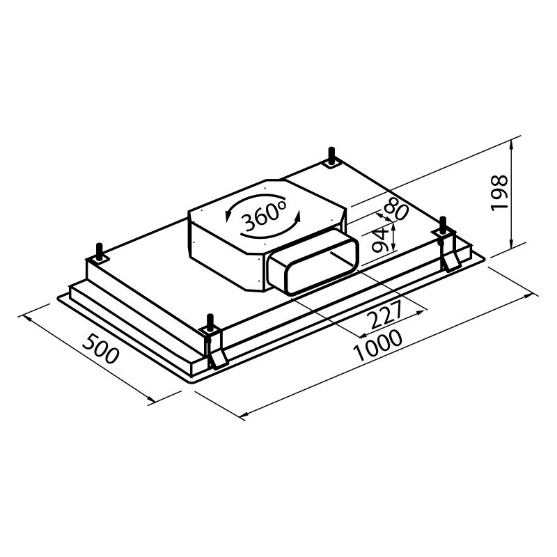 2537001 Вытяжка Breeze inox 2537001 Fosterspa  - Вид №1