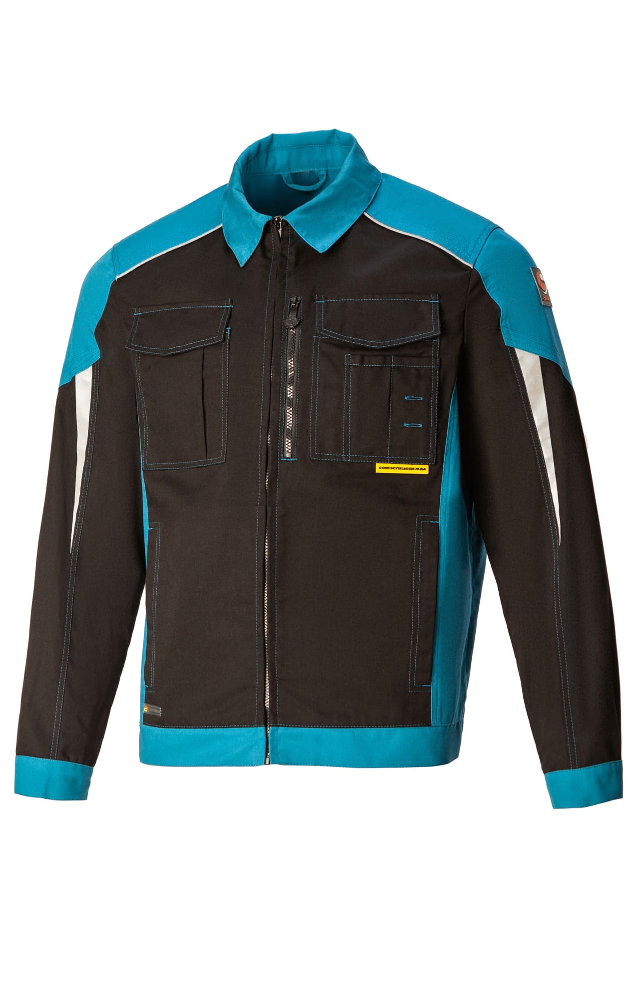 5045245 Костюм NEW черный-аквамарин STATUS  Летняя спецодежда  размер 52-54/170-176  - Вид №1