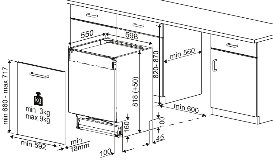 9987753 Встраиваемая посудомоечная машина Hotpoint HI 5D84 DW STDN-0144184 - Вид №14