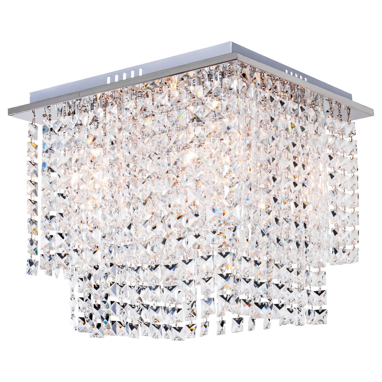 Дизайнерский потолочный светильник Spot Light Euphoria 5970328 SPOT LIGHT ДИЗАЙНЕРСКИЕ, КАСКАДНЫЕ 103120 Прозрачный;хром  - Вид №1