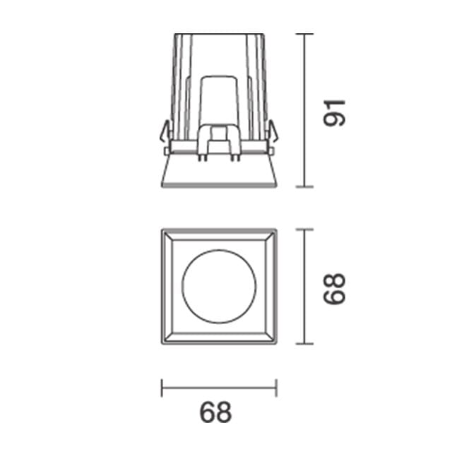 Wall washer quadrato iGuzzini Лазерная ARCH-00091157 - Вид №3