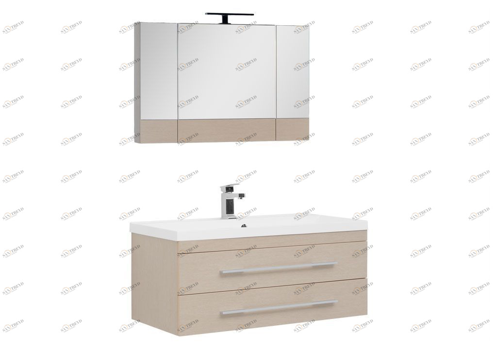 Мебель для ванной Aquanet Нота NEW 100 светлый дуб (камерино) 00230305