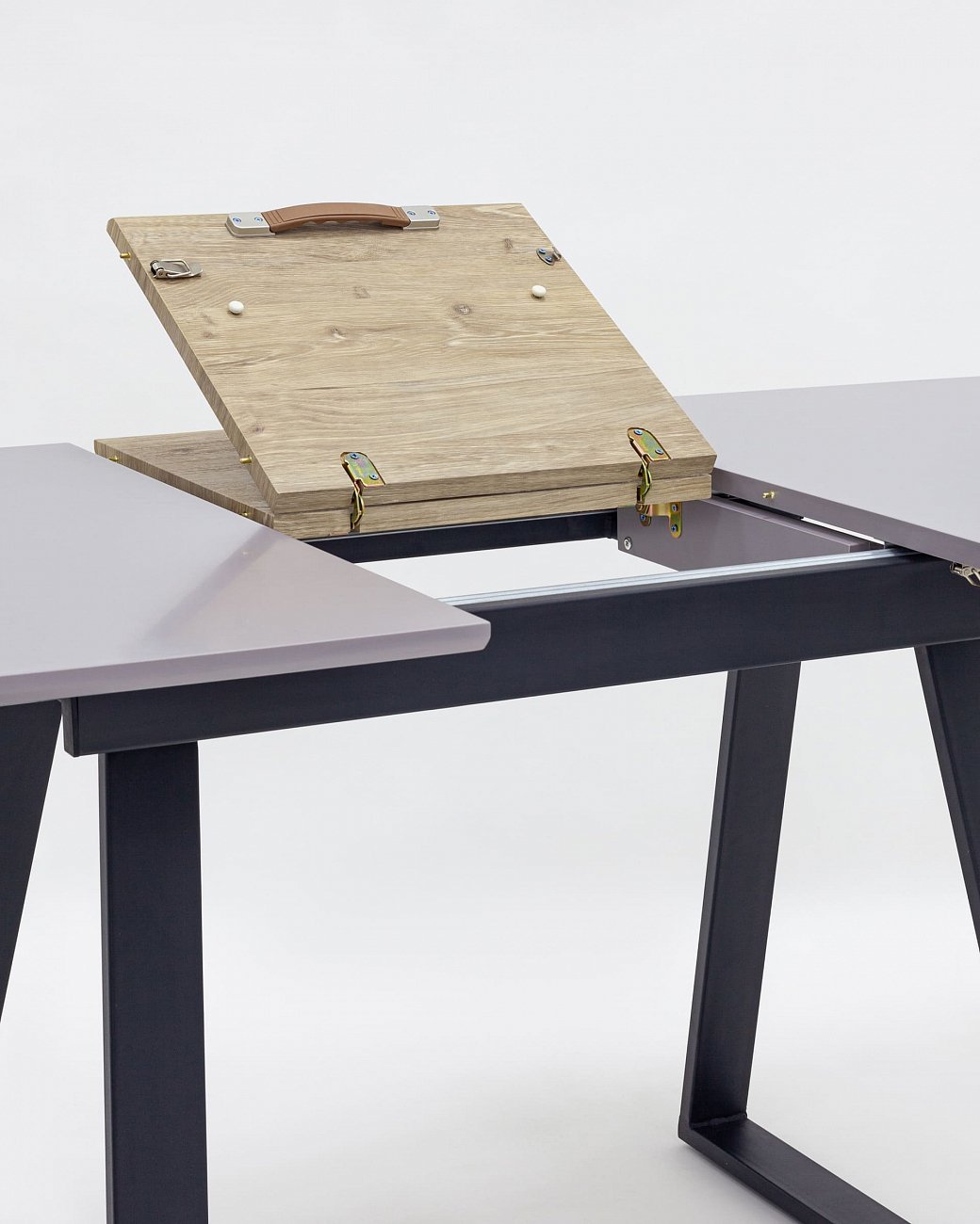 Обеденный стол раздвижной серый 120-160 см "Детройт" STOOL GROUP  00-3946083 Серый  - Вид №6