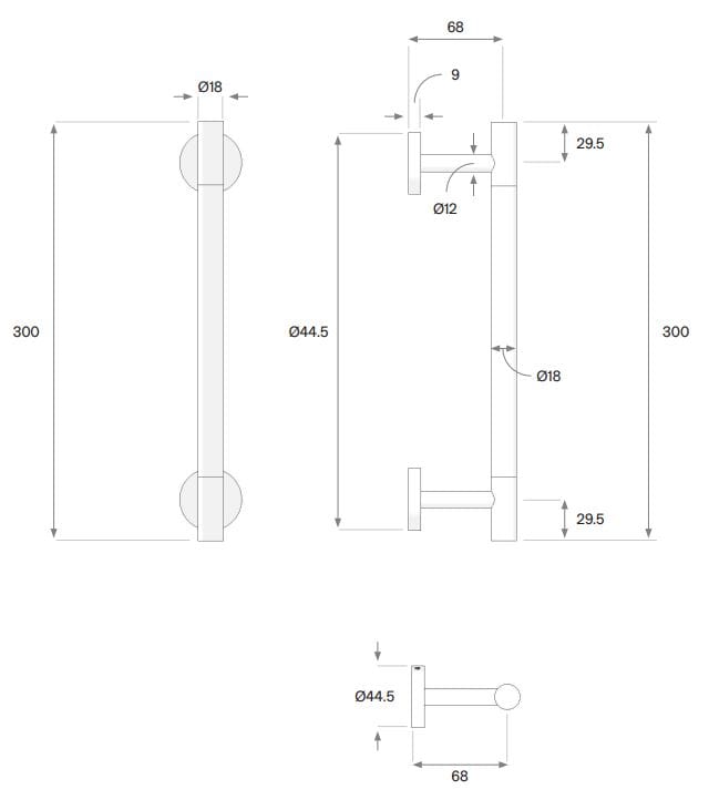 Держатель для полотенец из нержавеющей стали COCOON Maison ARCH-00150509 - Вид №3