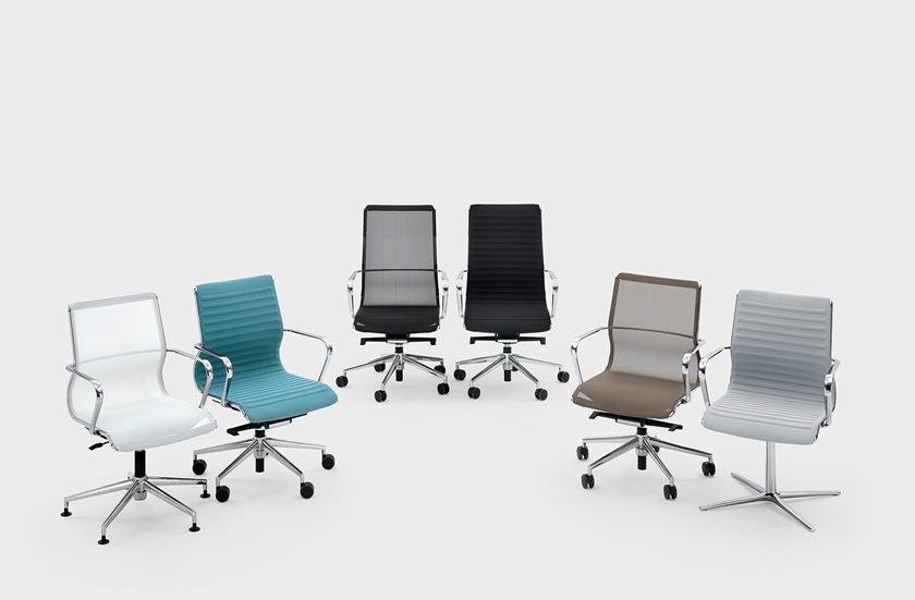 Viganò Офисное кресло из ткани с колесами на козелке Omega sun-id-1494456 - Вид №1