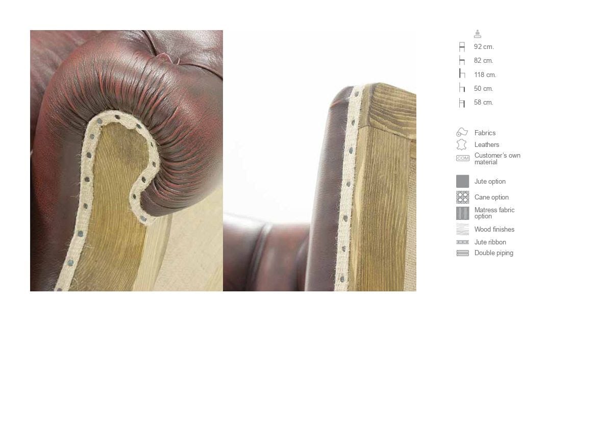 Бархатное кресло Bergère capitonné с подлокотниками CREARTE COLLECTIONS Sir Arthur Essence ARCH-00116645 - Вид №3