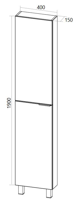 У92522 Пенал Gaula 40Н 2д.White 1 Marka Gaula  - Вид №1