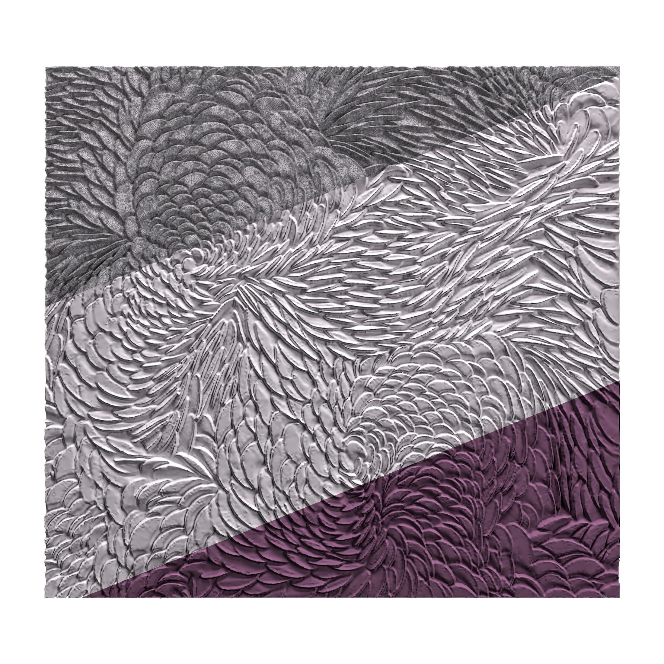 Трехмерная декоративная гипсовая панель WallDeco FALCON ARCH-00081260 - Вид №4