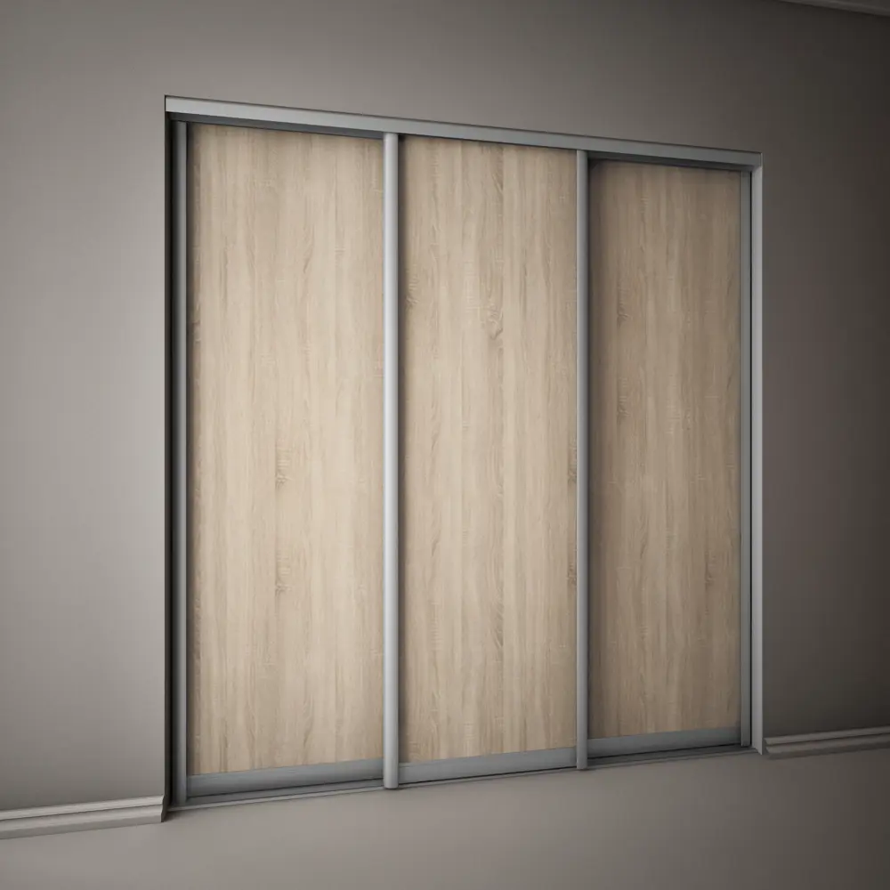 Дверь-купе Spaceo 2255x904 мм, ЛДСП, высота проема 2300 мм, цвет акация светлая STLM-2023347 - Вид №4