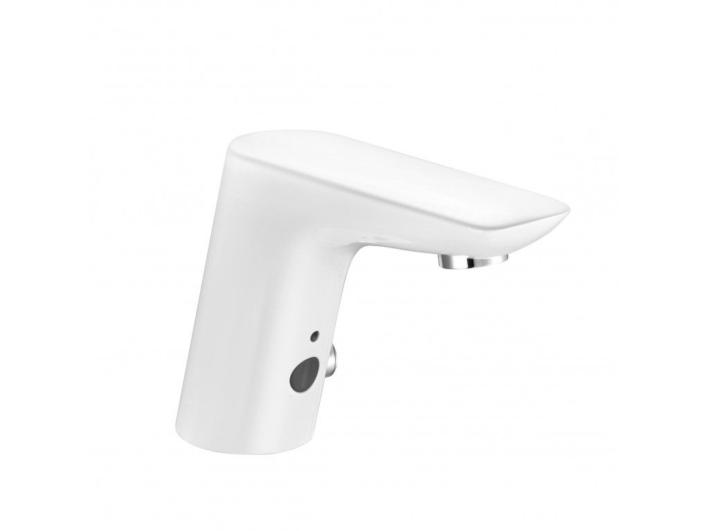 5220091 электронный смеситель на умывальник KLUDI BALANCE белый/хром 