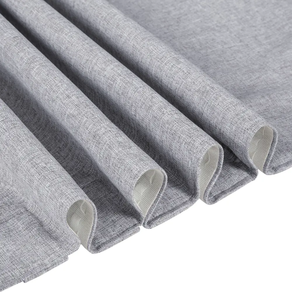 Штора на ленте Мари 200x270 см цвет серый СТОЛИЦА ТЕКСТИЛЯ STLM-2069088 - Вид №5